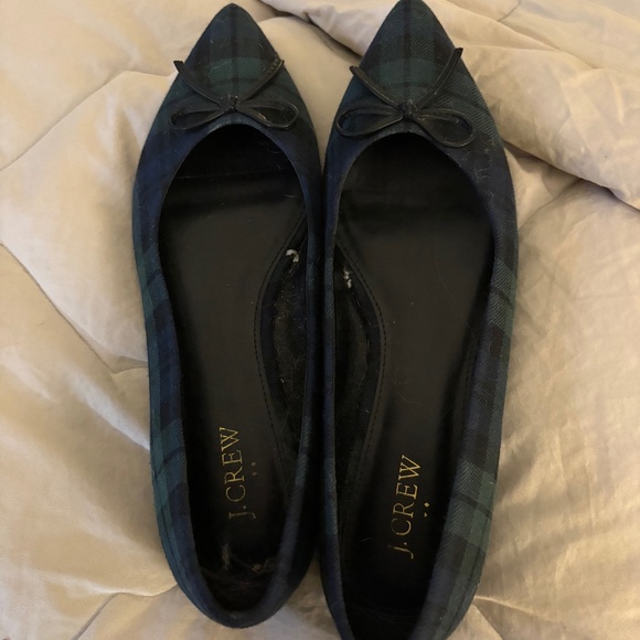 Black watch pointed toe flat - Picture 1 of 1